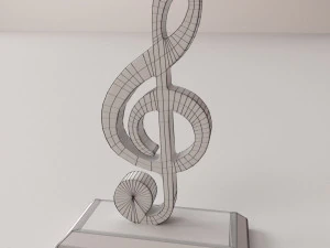 music trophy 3D Model
