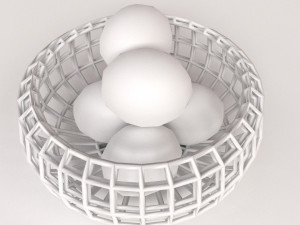fruit basket 3D Model