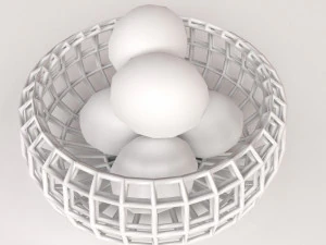 fruit basket 3D Model