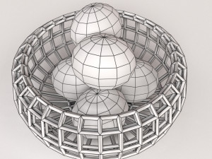 fruit basket 3D Model