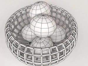 fruit basket 3D Model