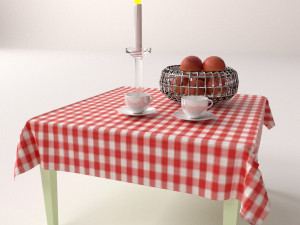 dining scene 3D मॉडल
