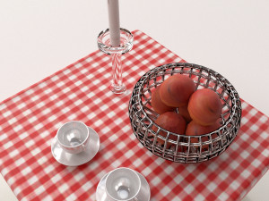 dining scene 3D 모델