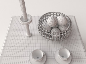 dining scene 3D 모델