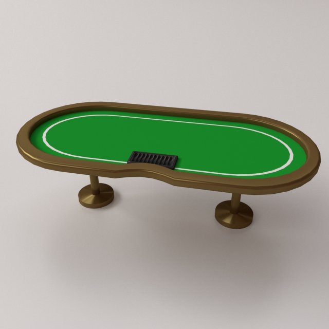 poker table 3D मॉडल .c4d .max .obj .3ds .fbx .stl .blend 