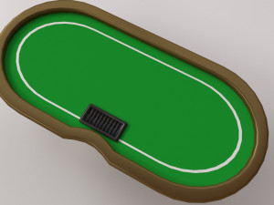 poker table 3D मॉडल
