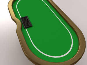 poker table 3D मॉडल