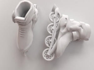 roller blade 3D 모델