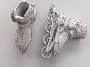 roller blade 3D 모델