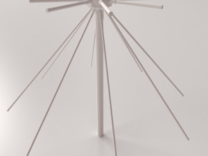 discone antenna 3D-Modell