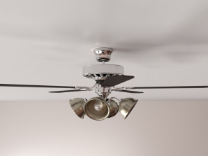 ceiling fan with light 3D Модель