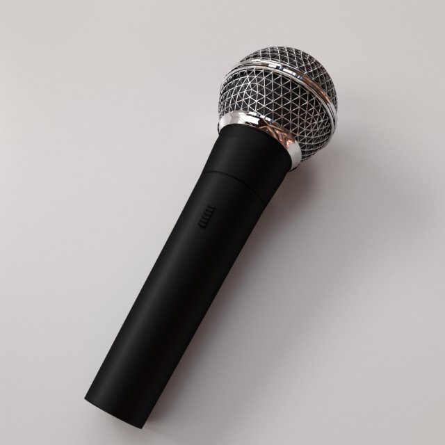 microphone 3D-Modell .c4d .max .obj .3ds .fbx .stl .blend 