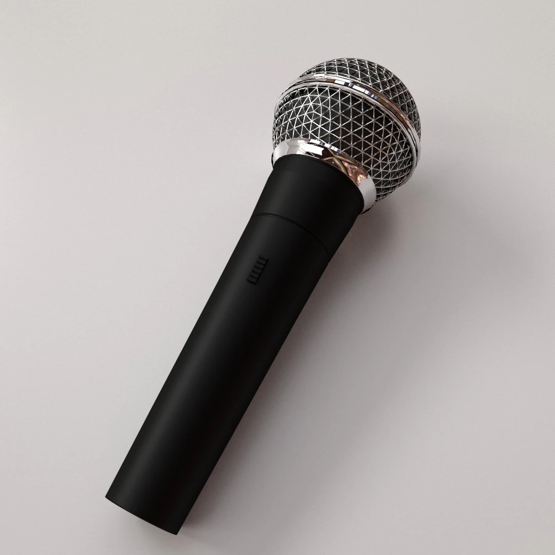 microphone 3D Model .c4d .max .obj .3ds .fbx .stl .blend 