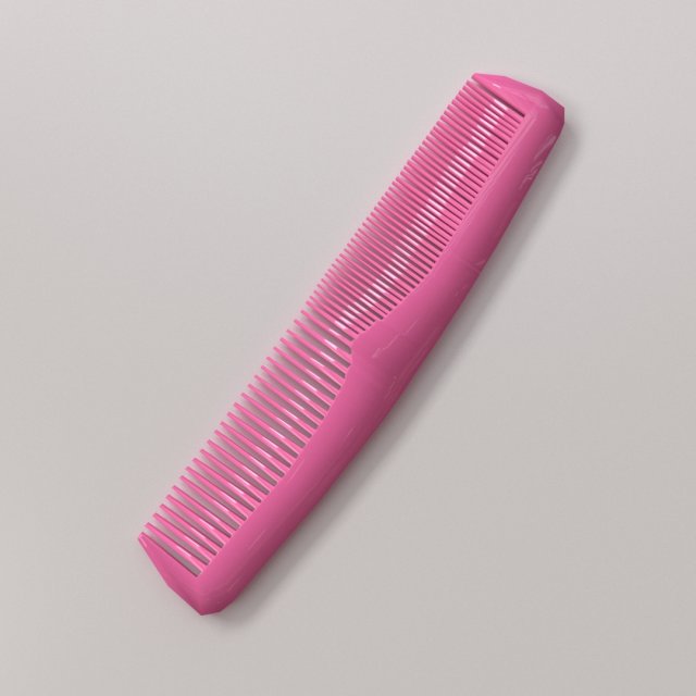 hair comb Model 3D .c4d .max .obj .3ds .fbx .stl .blend 