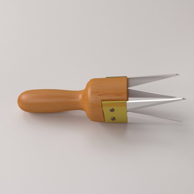 partial bark cutter Model 3D .c4d .max .obj .3ds .fbx .stl .blend 