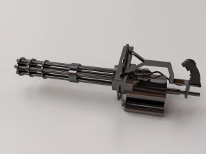 metralhadora Modelo 3D