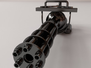 minigun 3D 模型