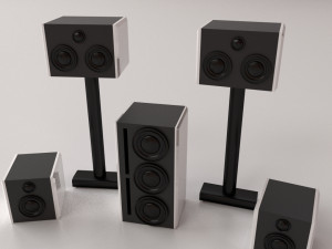 home cinema set 3D 모델