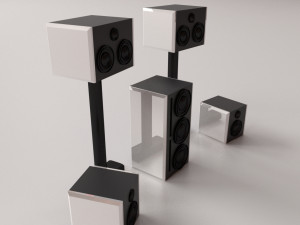 home cinema set Model 3D