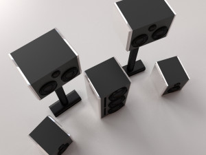 home cinema set Model 3D
