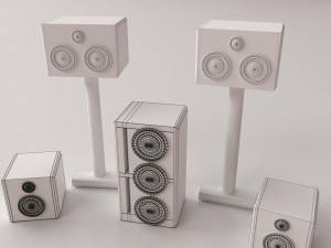home cinema set Model 3D