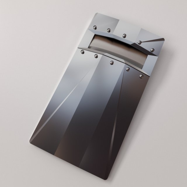 ballistic shield 3D Модель .c4d .max .obj .3ds .fbx .stl .blend 