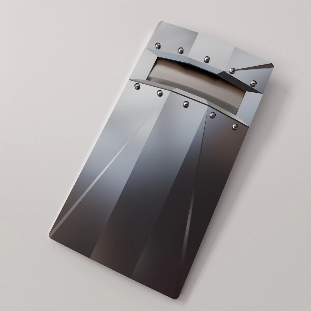 scudo balistico Modello 3D .c4d .max .obj .3ds .fbx .stl .blend 