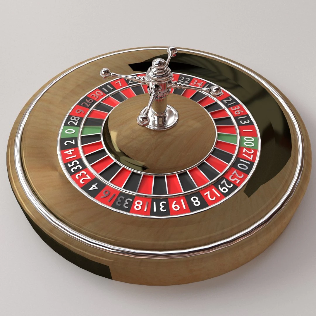 roulette wheel 3D Model .c4d .max .obj .3ds .fbx .stl .blend