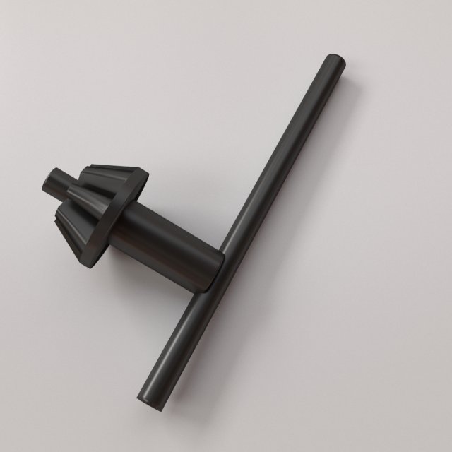drill chuck key Model 3D .c4d .max .obj .3ds .fbx .stl .blend 