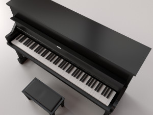 acoustic piano 3D Model