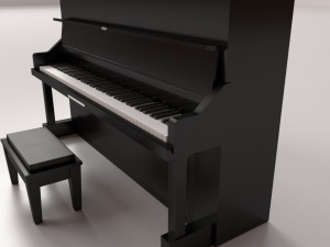 acoustic piano 3D Model