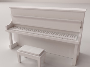 acoustic piano 3D Model