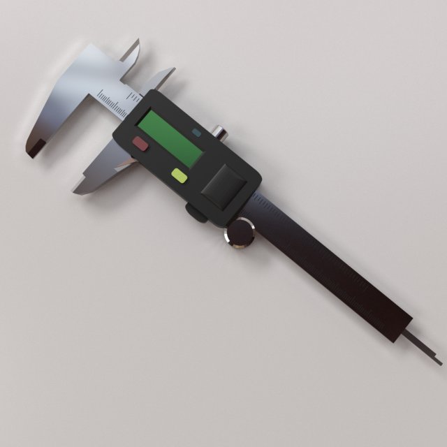 digital caliper 3Dモデル .c4d .max .obj .3ds .fbx .stl .blend 