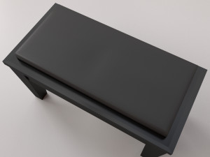 piano bench 3D 模型
