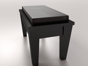 piano bench 3D 模型