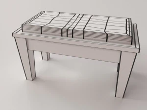 piano bench 3D Model