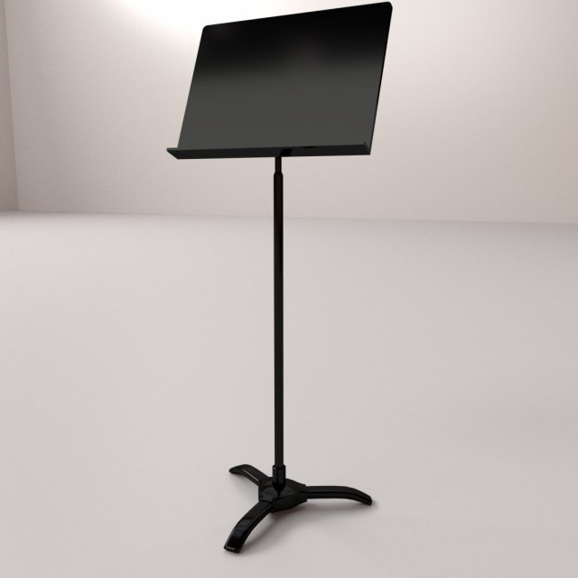 sheet music stand 3D Model .c4d .max .obj .3ds .fbx .stl .blend 