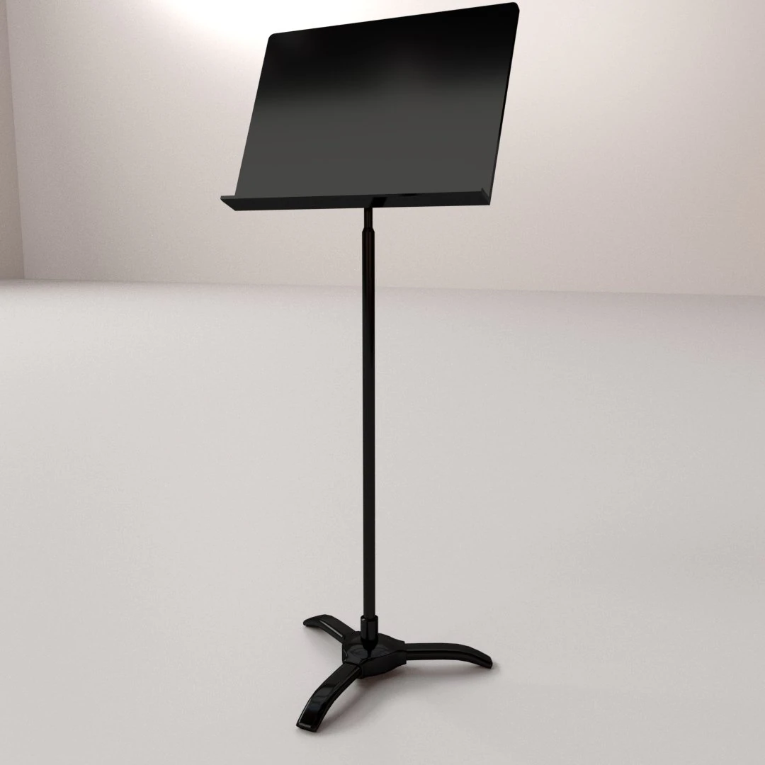 sheet music stand 3D Model .c4d .max .obj .3ds .fbx .stl .blend 