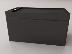 lead acid battery 3D Model
