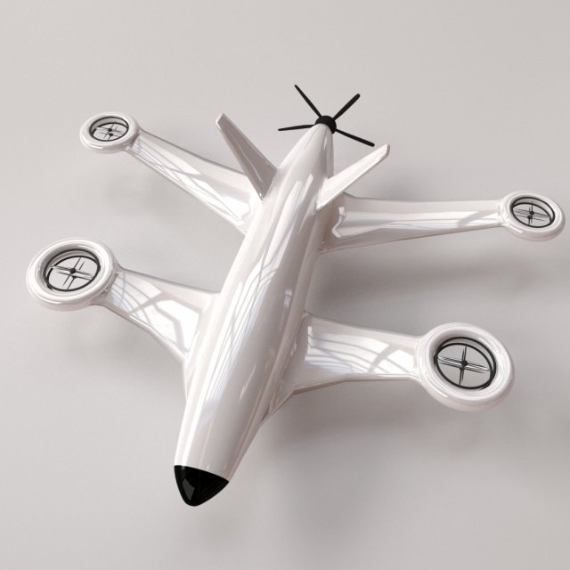 drone v2 3D Модель .c4d .max .obj .3ds .fbx .stl .blend 