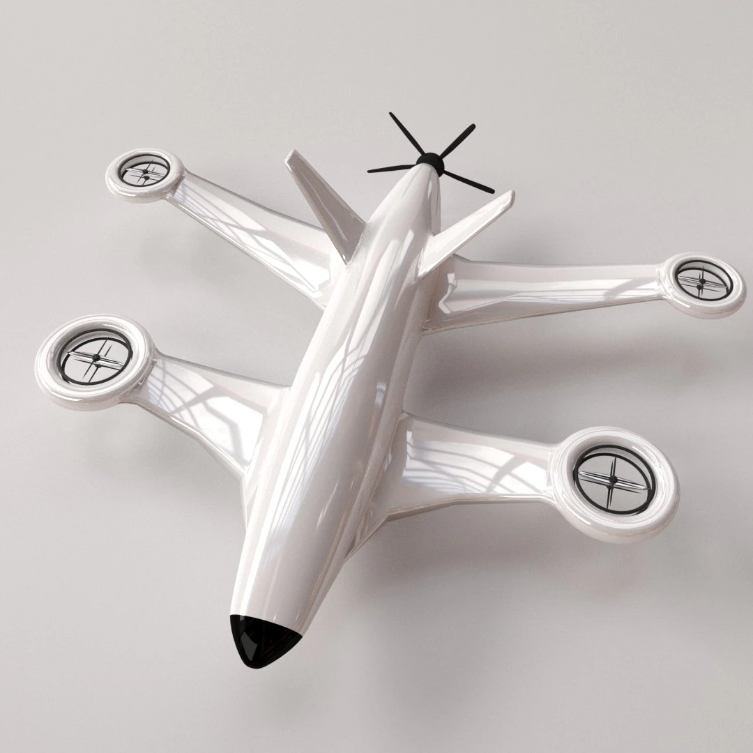 drone v2 3D Model .c4d .max .obj .3ds .fbx .stl .blend 