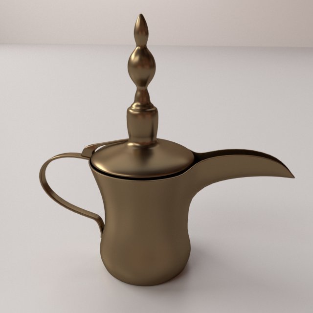 arabic coffee pot Modelo 3D .c4d .max .obj .3ds .fbx .stl .blend 