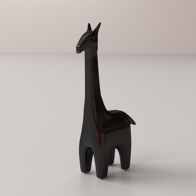 giraffe statue 3D 模型 .c4d .max .obj .3ds .fbx .stl .blend