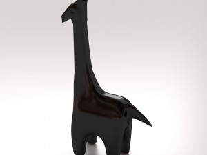 giraffe statue 3D 模型