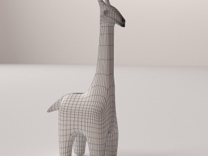giraffe statue 3D 模型