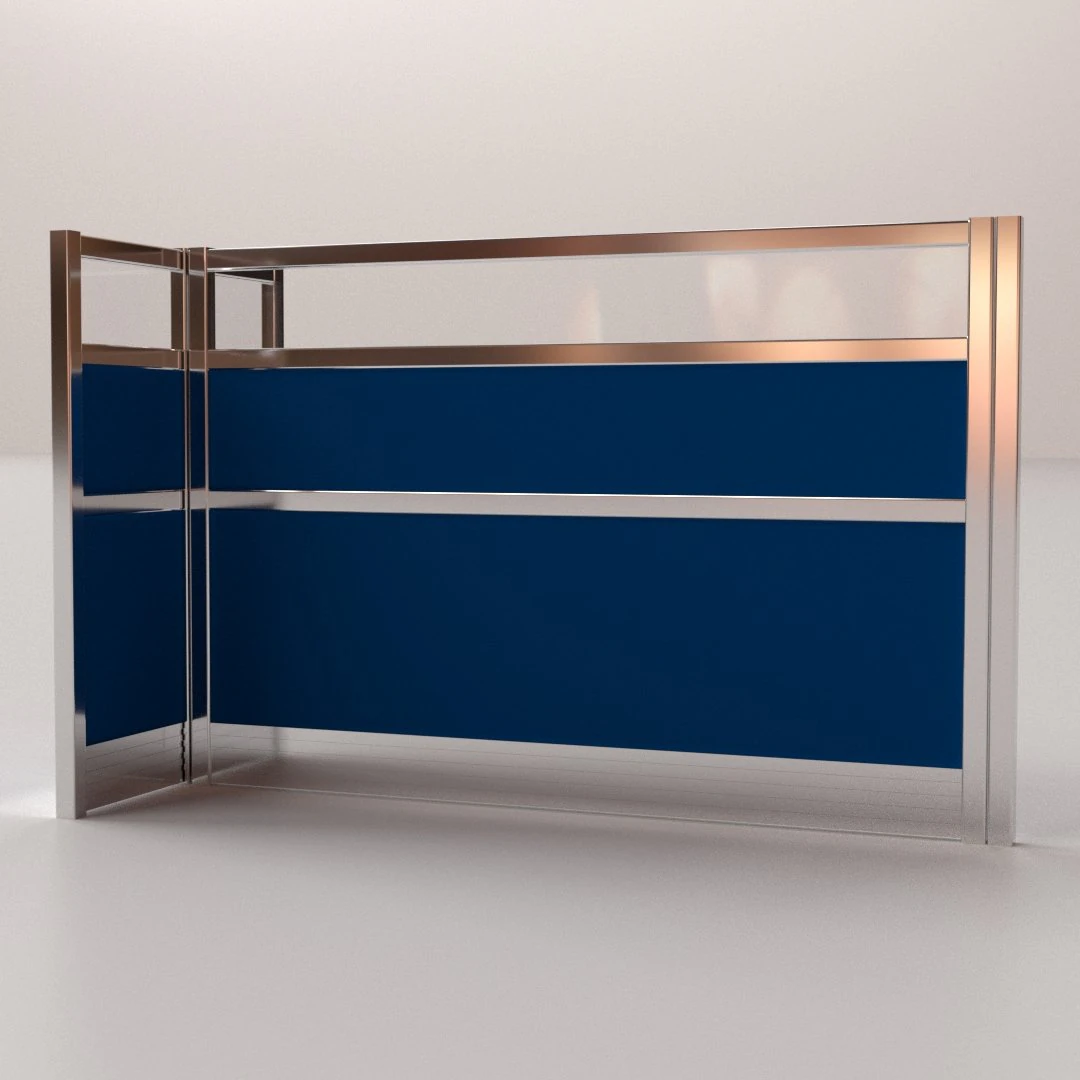 cubicle partition 3D Model .c4d .max .obj .3ds .fbx .stl .blend 