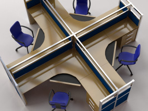 office cubicle 3D Model