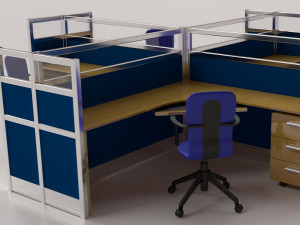 office cubicle 3D Model