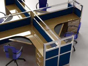 office cubicle 3D Model