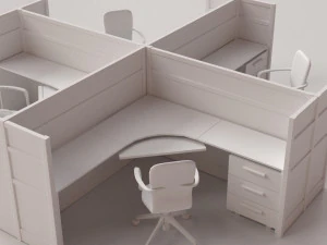 cabine de bureau Modèle 3D